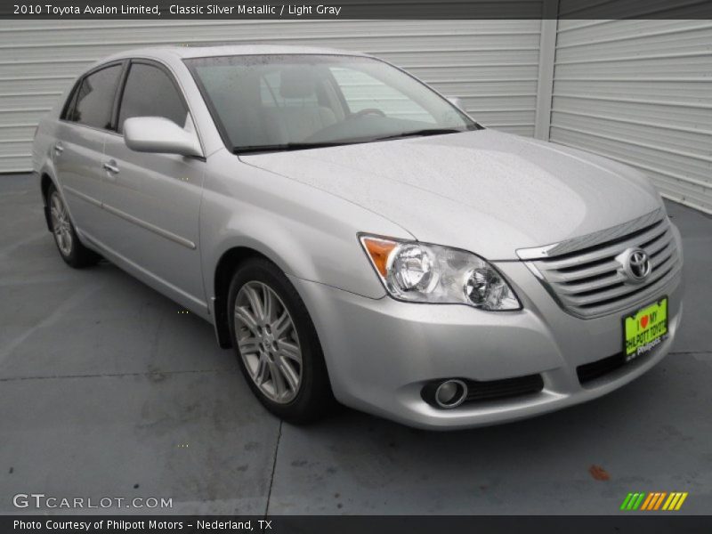 Classic Silver Metallic / Light Gray 2010 Toyota Avalon Limited