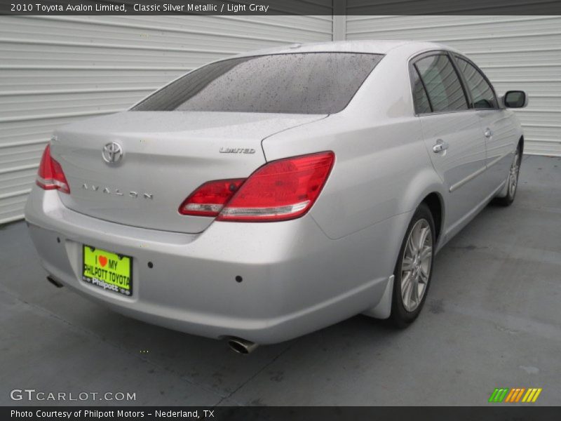 Classic Silver Metallic / Light Gray 2010 Toyota Avalon Limited
