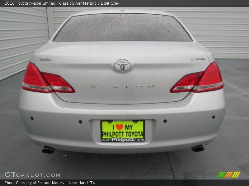Classic Silver Metallic / Light Gray 2010 Toyota Avalon Limited