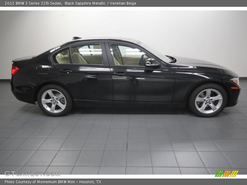 Black Sapphire Metallic / Venetian Beige 2013 BMW 3 Series 328i Sedan