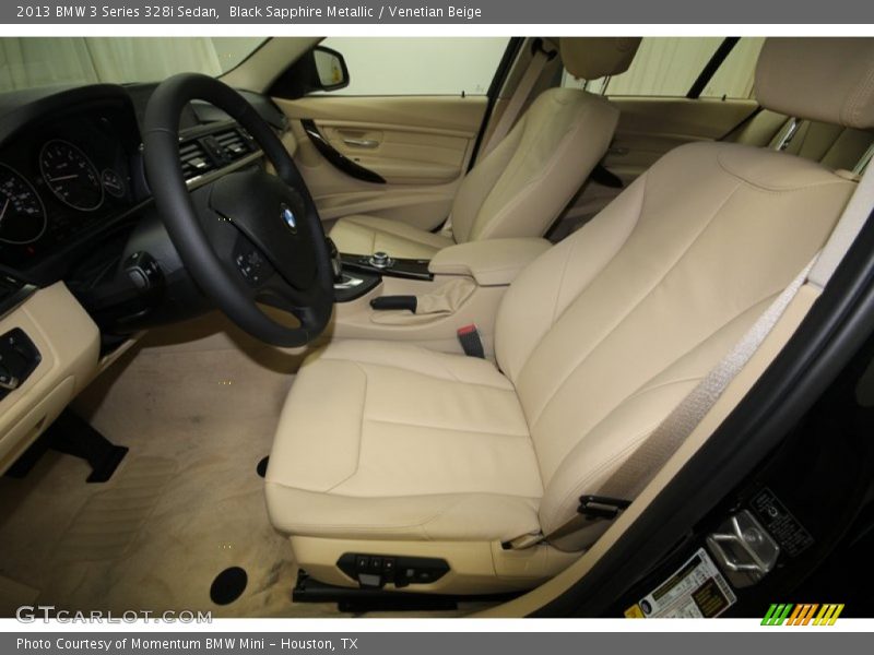 Black Sapphire Metallic / Venetian Beige 2013 BMW 3 Series 328i Sedan