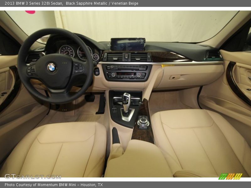 Black Sapphire Metallic / Venetian Beige 2013 BMW 3 Series 328i Sedan