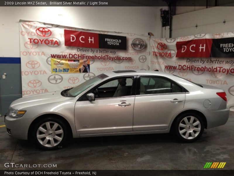 Brilliant Silver Metallic / Light Stone 2009 Lincoln MKZ Sedan