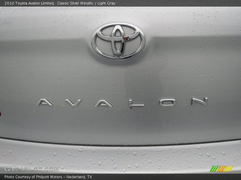 Classic Silver Metallic / Light Gray 2010 Toyota Avalon Limited