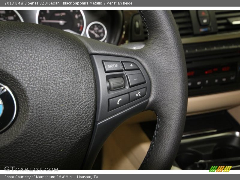 Black Sapphire Metallic / Venetian Beige 2013 BMW 3 Series 328i Sedan
