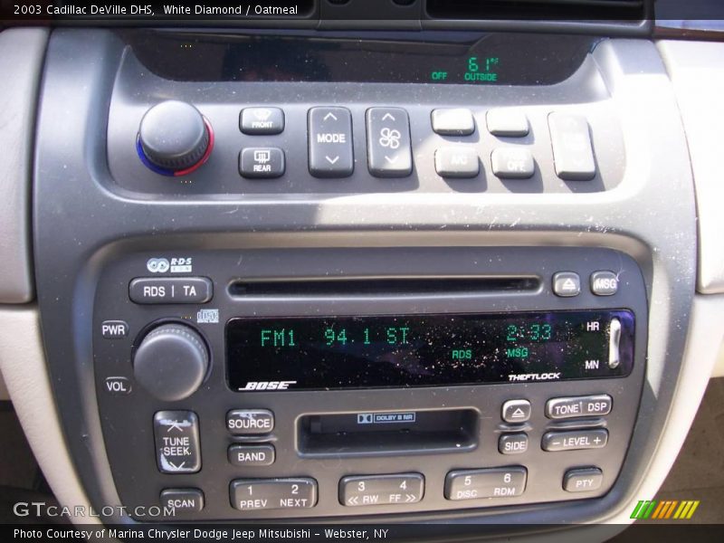 White Diamond / Oatmeal 2003 Cadillac DeVille DHS