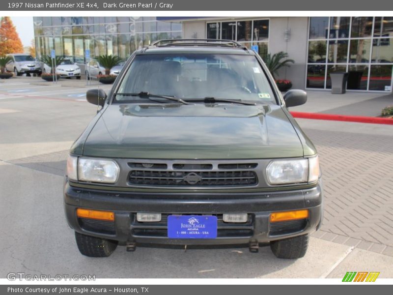 Dark Green Pearl / Gray 1997 Nissan Pathfinder XE 4x4