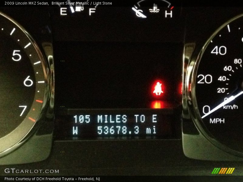 Brilliant Silver Metallic / Light Stone 2009 Lincoln MKZ Sedan