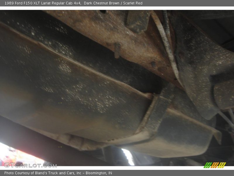 Dark Chestnut Brown / Scarlet Red 1989 Ford F150 XLT Lariat Regular Cab 4x4
