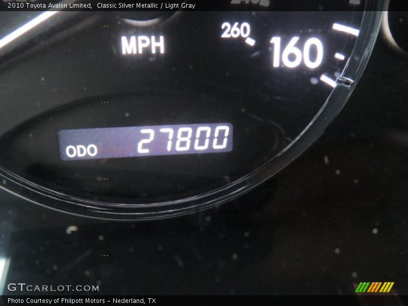 Classic Silver Metallic / Light Gray 2010 Toyota Avalon Limited