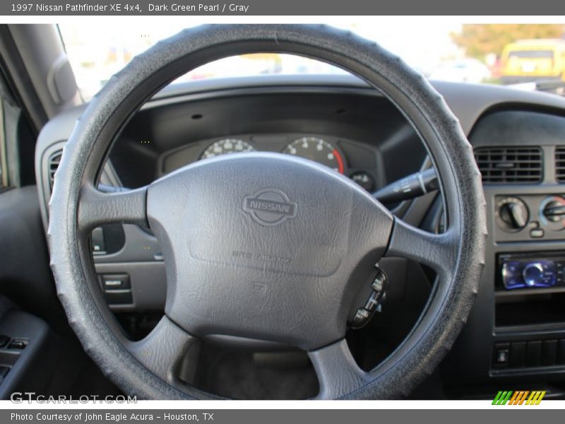 Dark Green Pearl / Gray 1997 Nissan Pathfinder XE 4x4