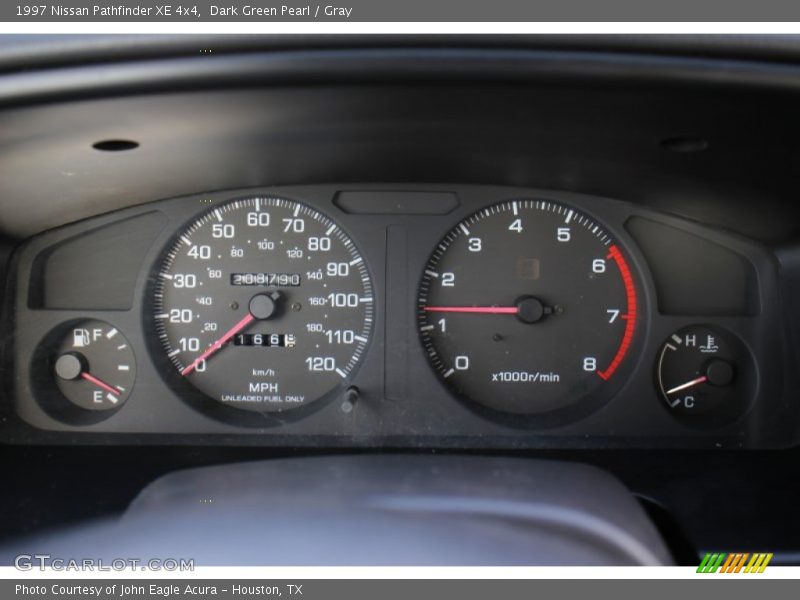 Dark Green Pearl / Gray 1997 Nissan Pathfinder XE 4x4