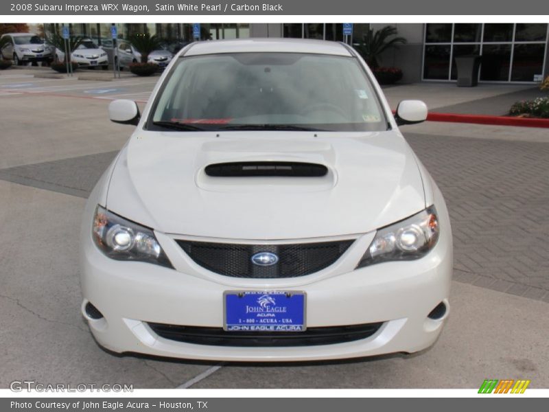 Satin White Pearl / Carbon Black 2008 Subaru Impreza WRX Wagon