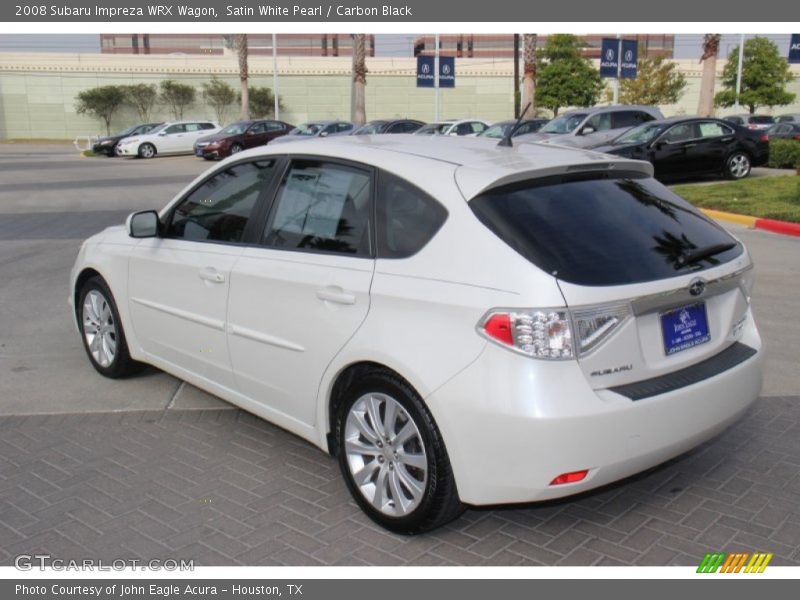 Satin White Pearl / Carbon Black 2008 Subaru Impreza WRX Wagon