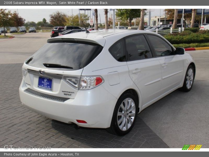 Satin White Pearl / Carbon Black 2008 Subaru Impreza WRX Wagon