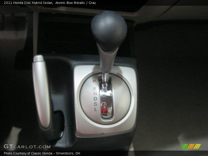 Atomic Blue Metallic / Gray 2011 Honda Civic Hybrid Sedan