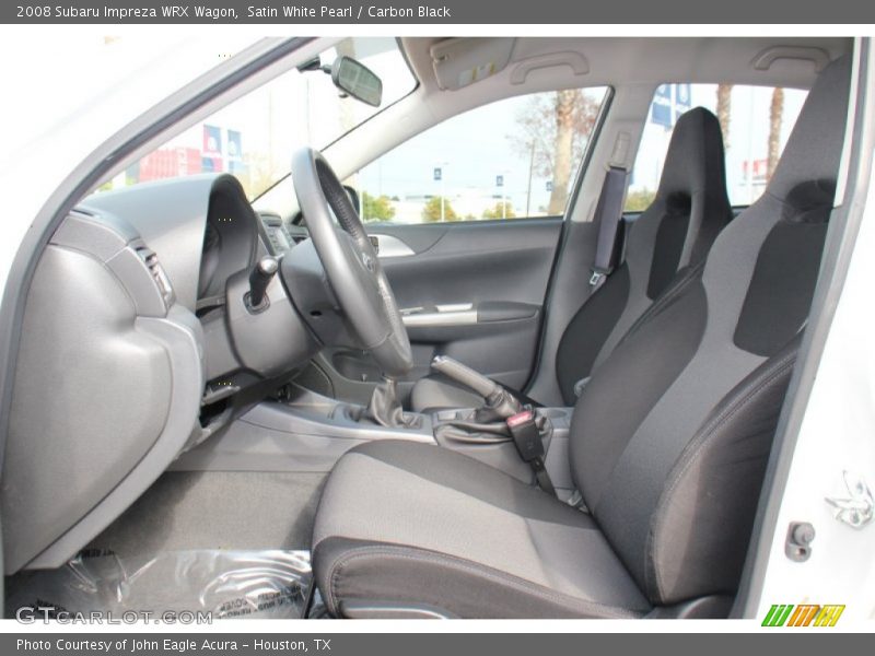 Satin White Pearl / Carbon Black 2008 Subaru Impreza WRX Wagon