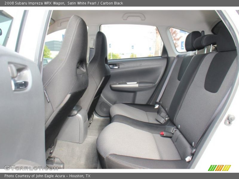 Satin White Pearl / Carbon Black 2008 Subaru Impreza WRX Wagon