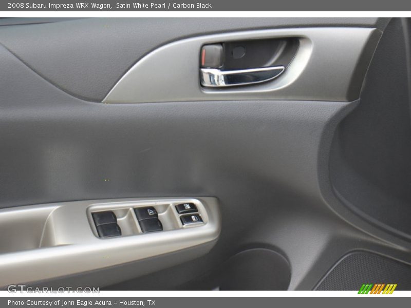 Satin White Pearl / Carbon Black 2008 Subaru Impreza WRX Wagon