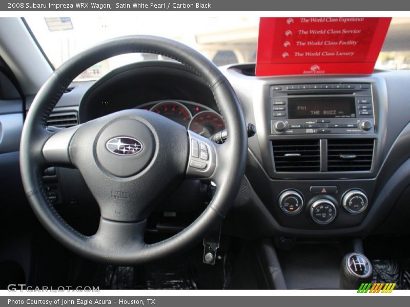 Satin White Pearl / Carbon Black 2008 Subaru Impreza WRX Wagon