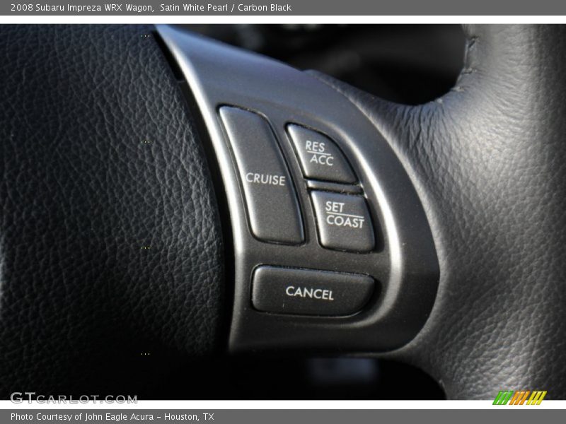 Satin White Pearl / Carbon Black 2008 Subaru Impreza WRX Wagon