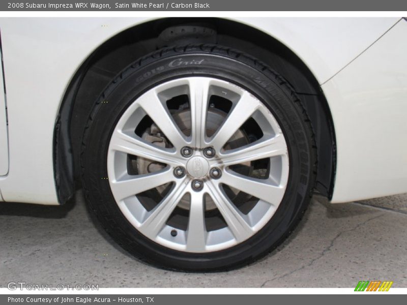 Satin White Pearl / Carbon Black 2008 Subaru Impreza WRX Wagon
