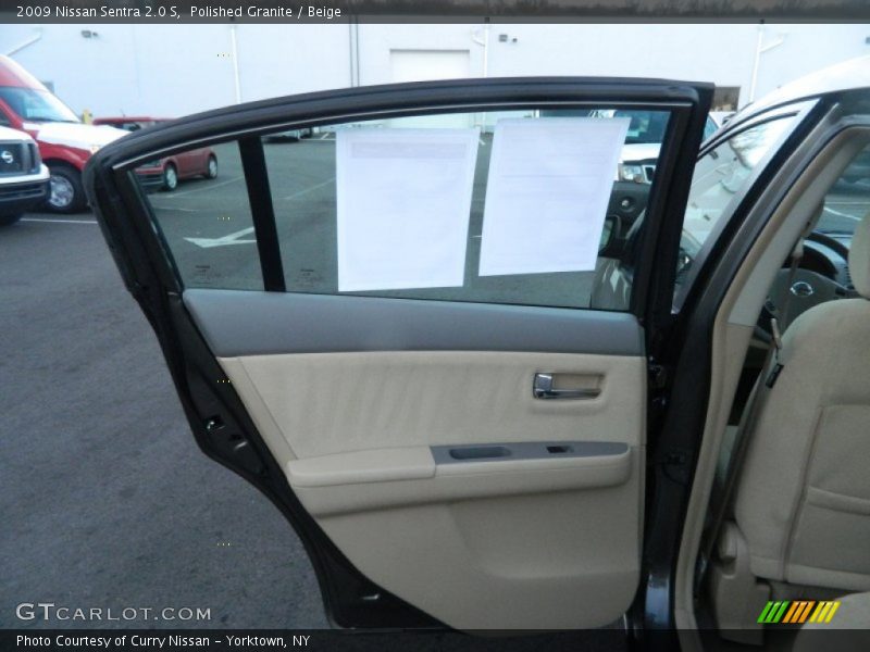 Polished Granite / Beige 2009 Nissan Sentra 2.0 S