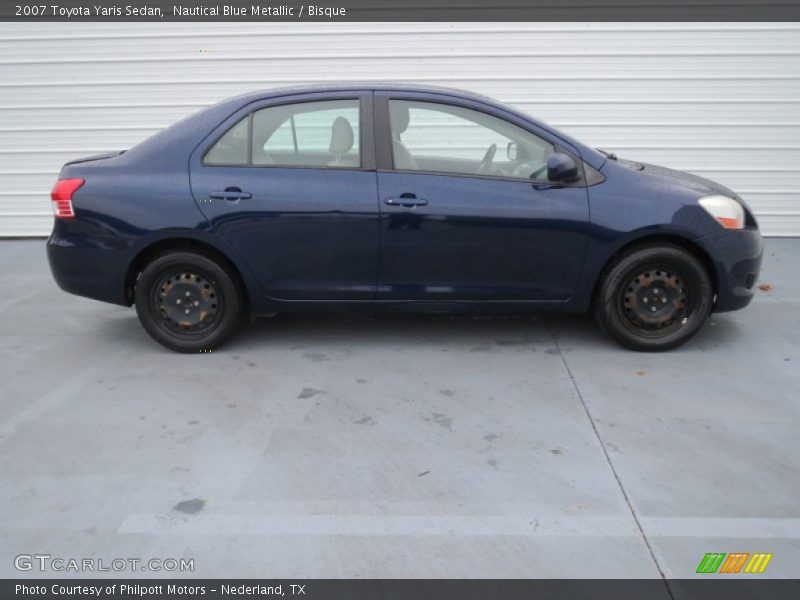 Nautical Blue Metallic / Bisque 2007 Toyota Yaris Sedan