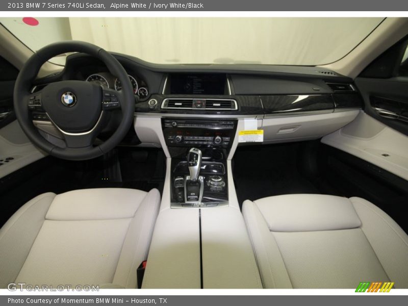 Alpine White / Ivory White/Black 2013 BMW 7 Series 740Li Sedan