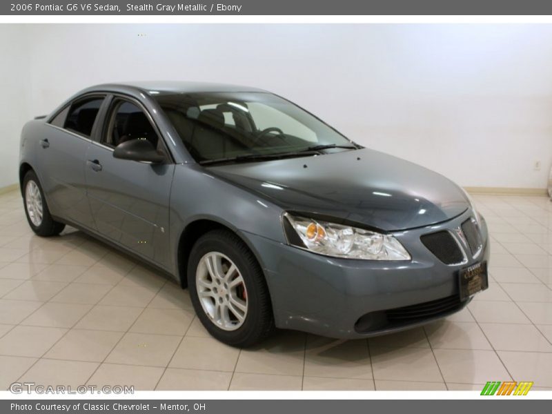 Stealth Gray Metallic / Ebony 2006 Pontiac G6 V6 Sedan