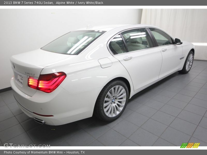 Alpine White / Ivory White/Black 2013 BMW 7 Series 740Li Sedan