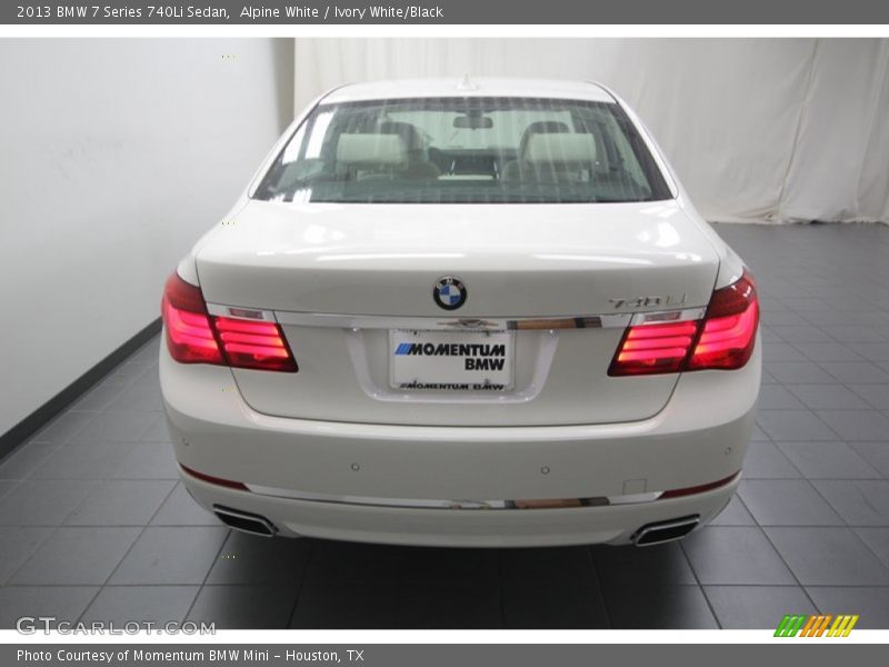 Alpine White / Ivory White/Black 2013 BMW 7 Series 740Li Sedan