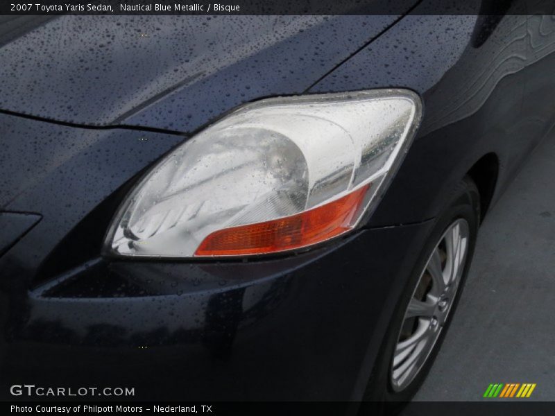Nautical Blue Metallic / Bisque 2007 Toyota Yaris Sedan