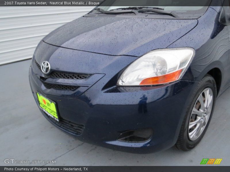 Nautical Blue Metallic / Bisque 2007 Toyota Yaris Sedan