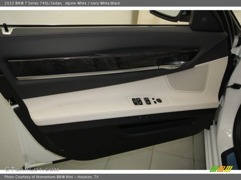 Alpine White / Ivory White/Black 2013 BMW 7 Series 740Li Sedan