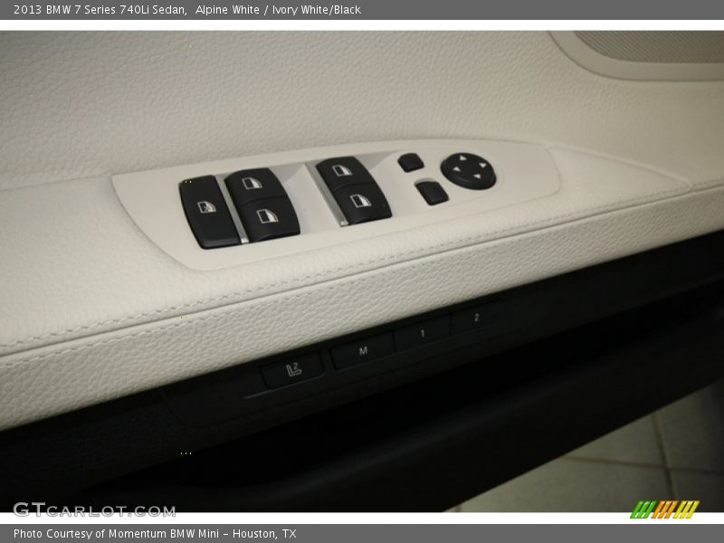 Alpine White / Ivory White/Black 2013 BMW 7 Series 740Li Sedan