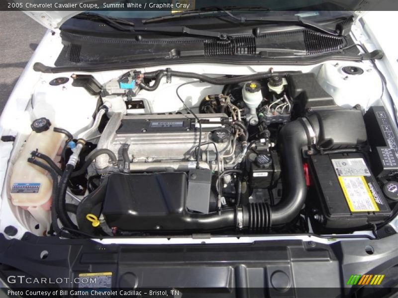 Summit White / Graphite Gray 2005 Chevrolet Cavalier Coupe