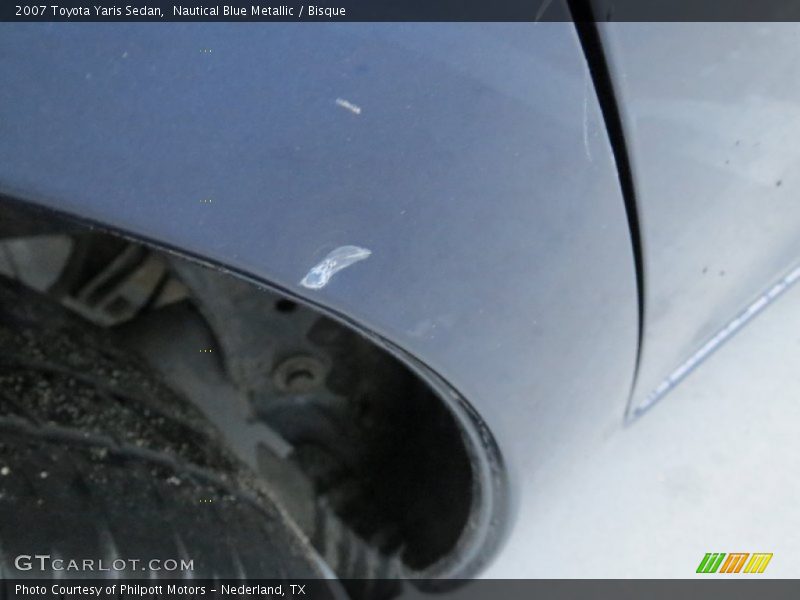 Nautical Blue Metallic / Bisque 2007 Toyota Yaris Sedan