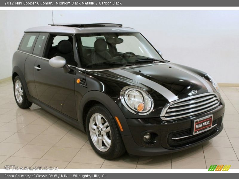 Midnight Black Metallic / Carbon Black 2012 Mini Cooper Clubman