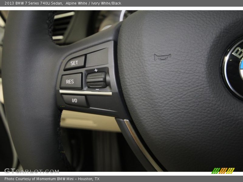 Alpine White / Ivory White/Black 2013 BMW 7 Series 740Li Sedan