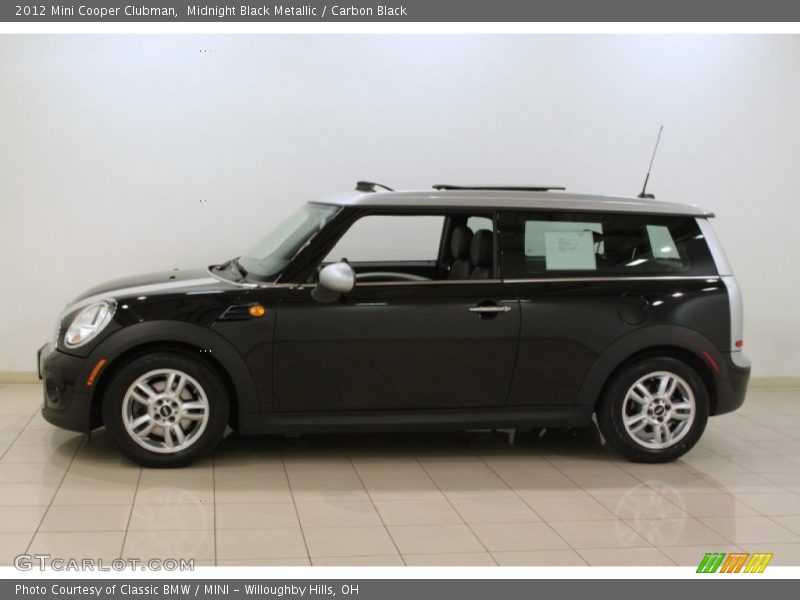 Midnight Black Metallic / Carbon Black 2012 Mini Cooper Clubman