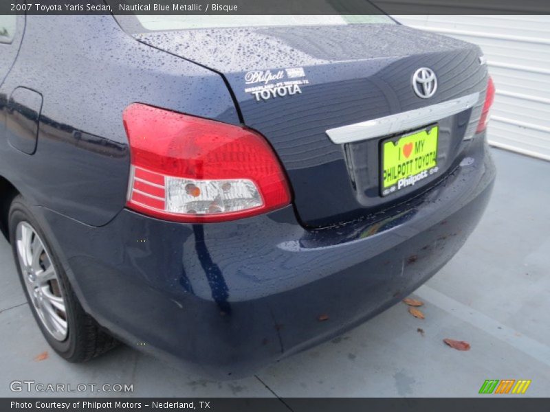 Nautical Blue Metallic / Bisque 2007 Toyota Yaris Sedan