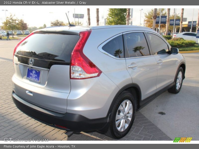 Alabaster Silver Metallic / Gray 2012 Honda CR-V EX-L