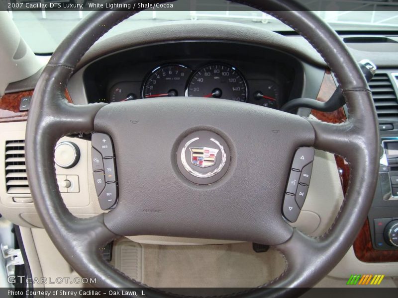 White Lightning / Shale/Cocoa 2007 Cadillac DTS Luxury