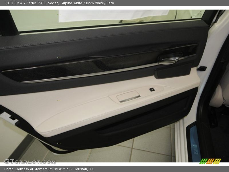 Alpine White / Ivory White/Black 2013 BMW 7 Series 740Li Sedan