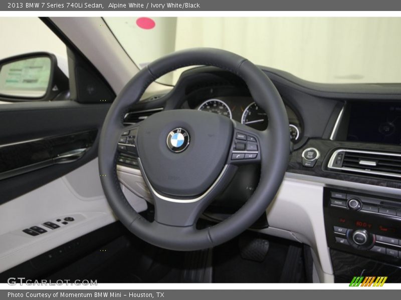 Alpine White / Ivory White/Black 2013 BMW 7 Series 740Li Sedan