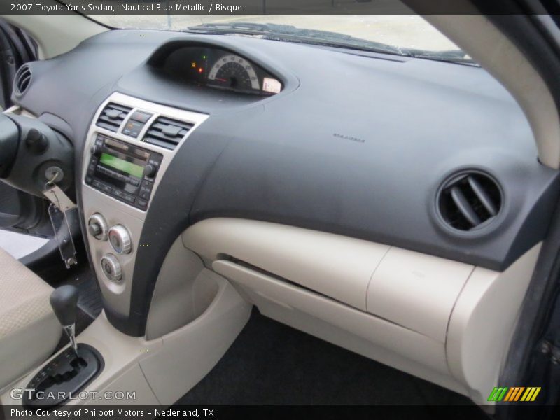 Nautical Blue Metallic / Bisque 2007 Toyota Yaris Sedan