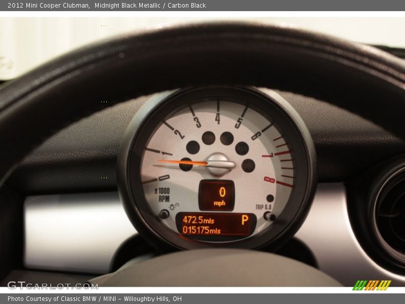 Midnight Black Metallic / Carbon Black 2012 Mini Cooper Clubman