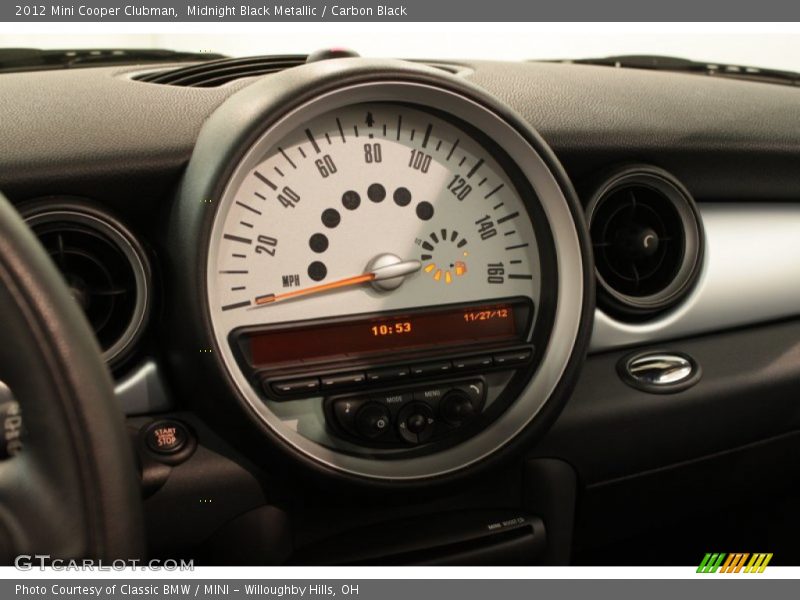 Midnight Black Metallic / Carbon Black 2012 Mini Cooper Clubman