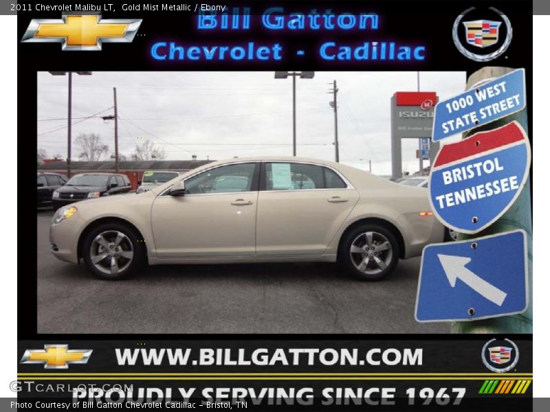 Gold Mist Metallic / Ebony 2011 Chevrolet Malibu LT